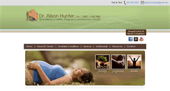 Desktop Screenshot of dralisonhunter.com
